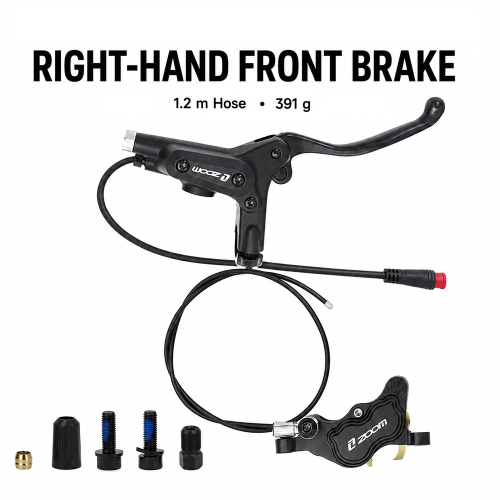 ZOOM HB-890E 4ピストン式油圧ディスクブレーキセ - Zoom Hydraulic Brake 4 Piston E-Scooter のレビューと価格